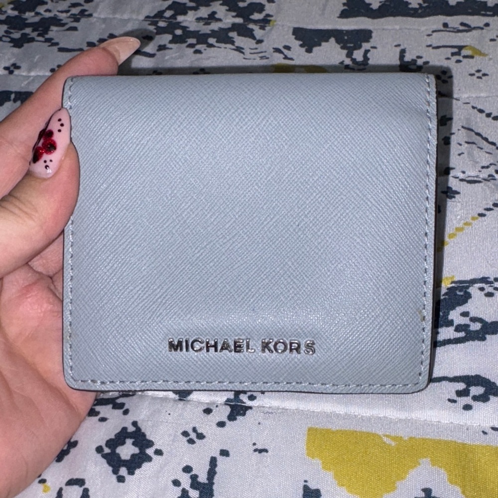 Michael Kors Soft Pale Blue Card Holder